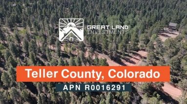 Land for sale in colorado, surrounded by mountains and tree!